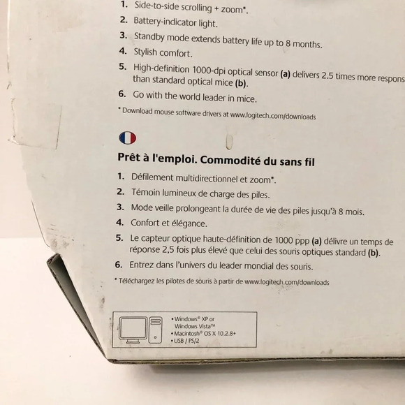 Logitech LX5 Cordless Button Scroll Optical Mouse - Picture 9 of 16